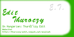 edit thuroczy business card